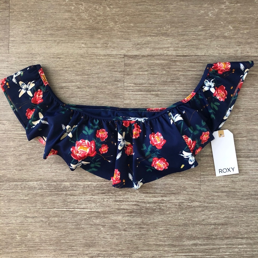 Women’s Roxy Floral Off The Shoulder Bikini Top